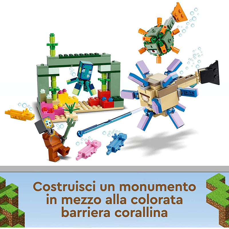 immagine-3-lego-lego-minecraft-21180-battaglia-del-guardiano-ean-5702017156590