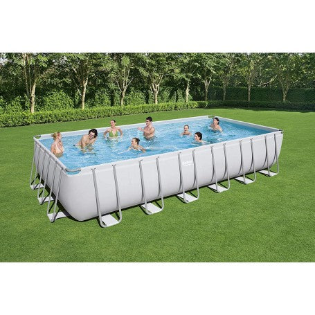 bestway set piscina power steel rettangolare 732x366x132cm ean 6941607328729