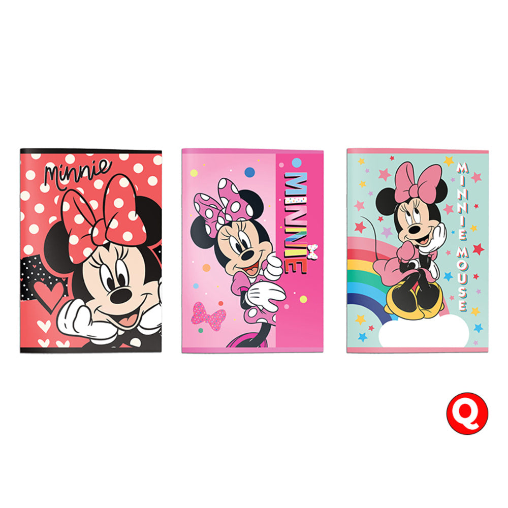 Quaderno A4 Minnie Pacco 12 Pz Assortiti Rigatura Q