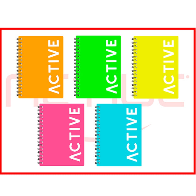 MAXI QUADERNO SPIRALATO ACTIVE A QUADRETTI