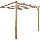nbr pergola addossata a muro in legno impregnato 3x3m ean 5905562101651