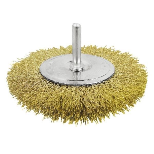 total spazzola a disco in ottone da 75mm attacco 14 ean 6925582174663