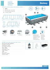 Piscina Power Steel Bestway 488x244x122 Cm