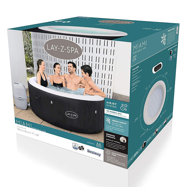 Lay-Z-Spa Miami Idromassaggio Bestway 180x66 Cm