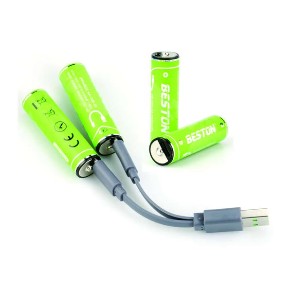 nbr set 4 batterie al litio ricaricabili tipo c aa ean 6972443864898