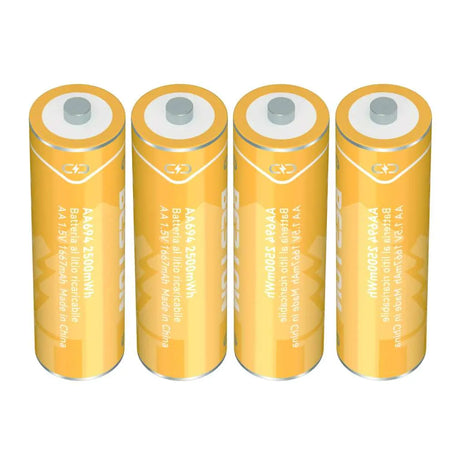 nbr set 4 batterie al litio ricaricabili da 2500mwh ean 6972443864959