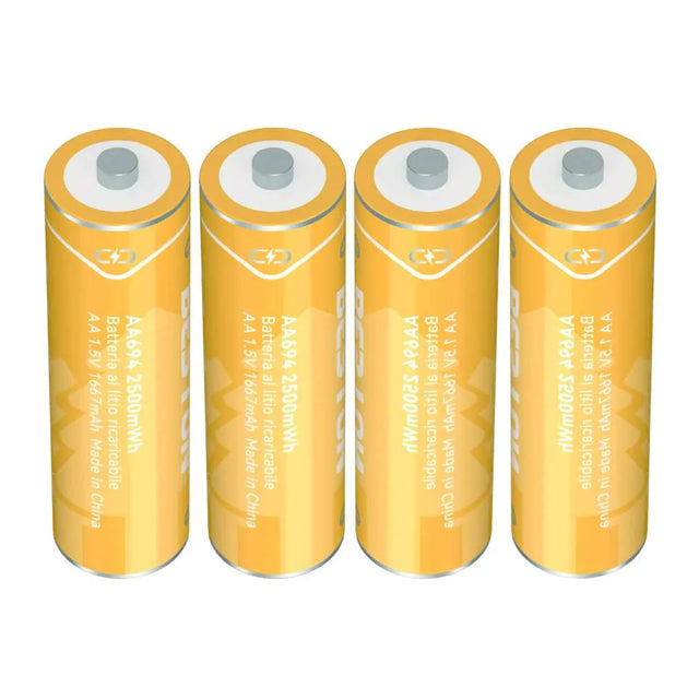 nbr set 4 batterie al litio ricaricabili da 2500mwh ean 6972443864959