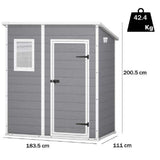 Casetta Manor Pent Grigio 183x111x200 Cm