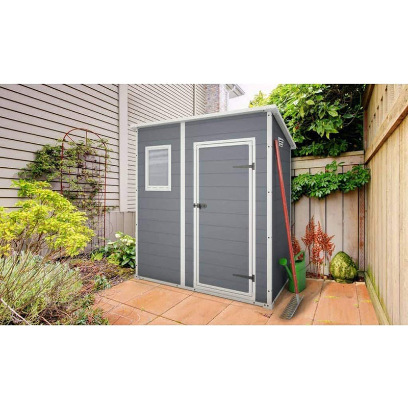 keter casetta da giardino manor pent 6x4 grigio ean 7290106922518