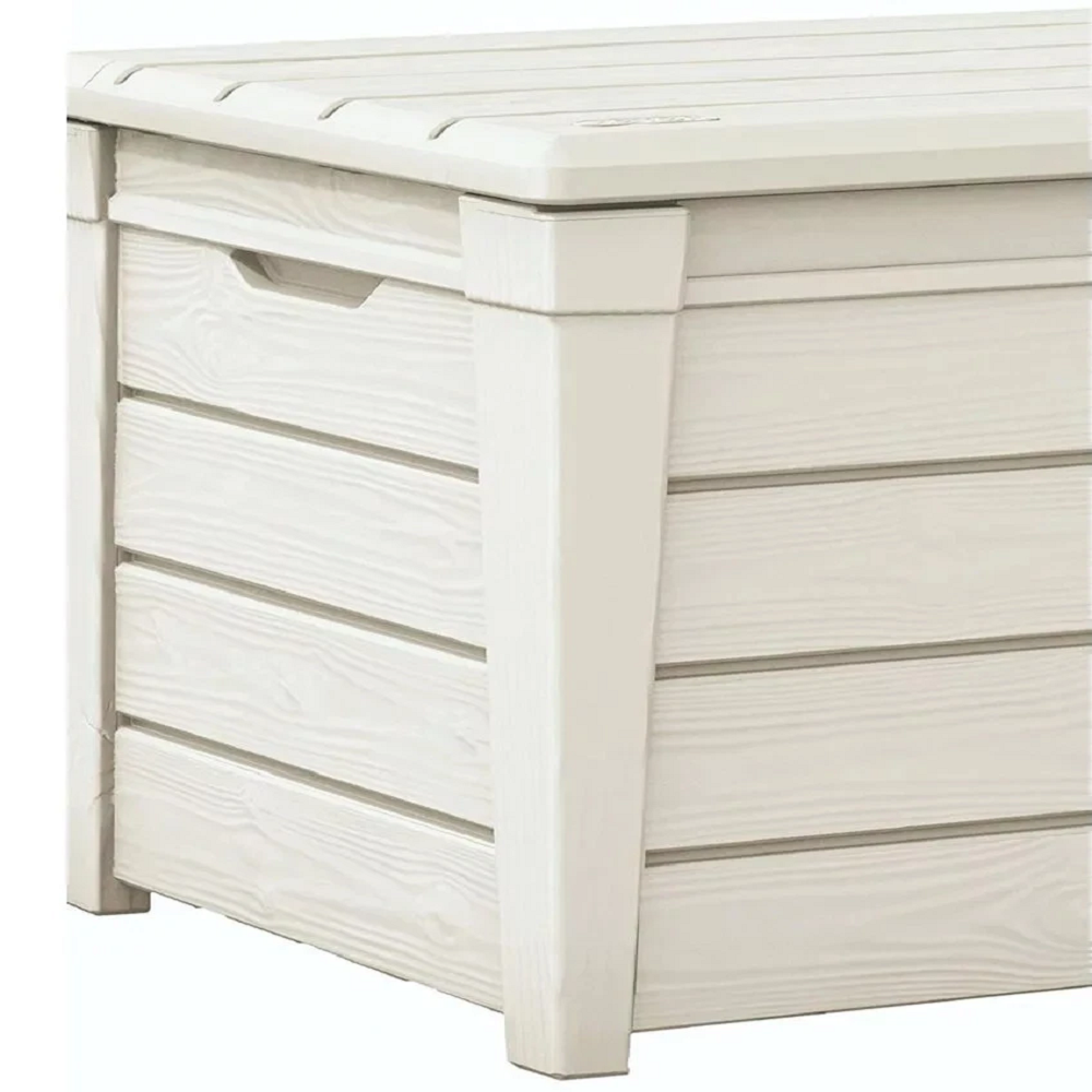 Baule In Resina Brightwood Bianco 145x63x60 Cm