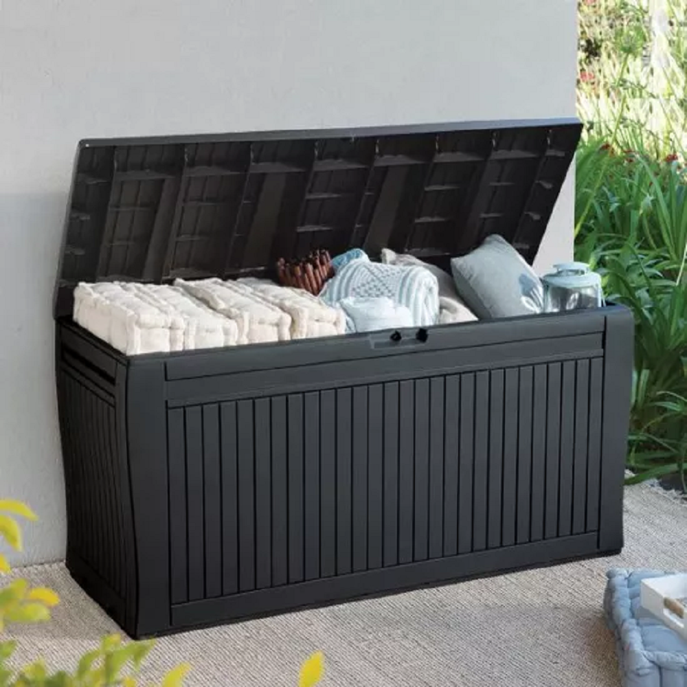 Baule In Resina Comfy Grafite 116x45x57 Cm