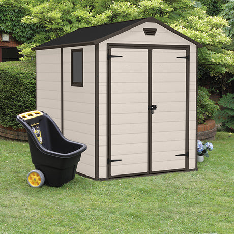 keter casetta da giardino manor 6x8 beige ean 7290106931053