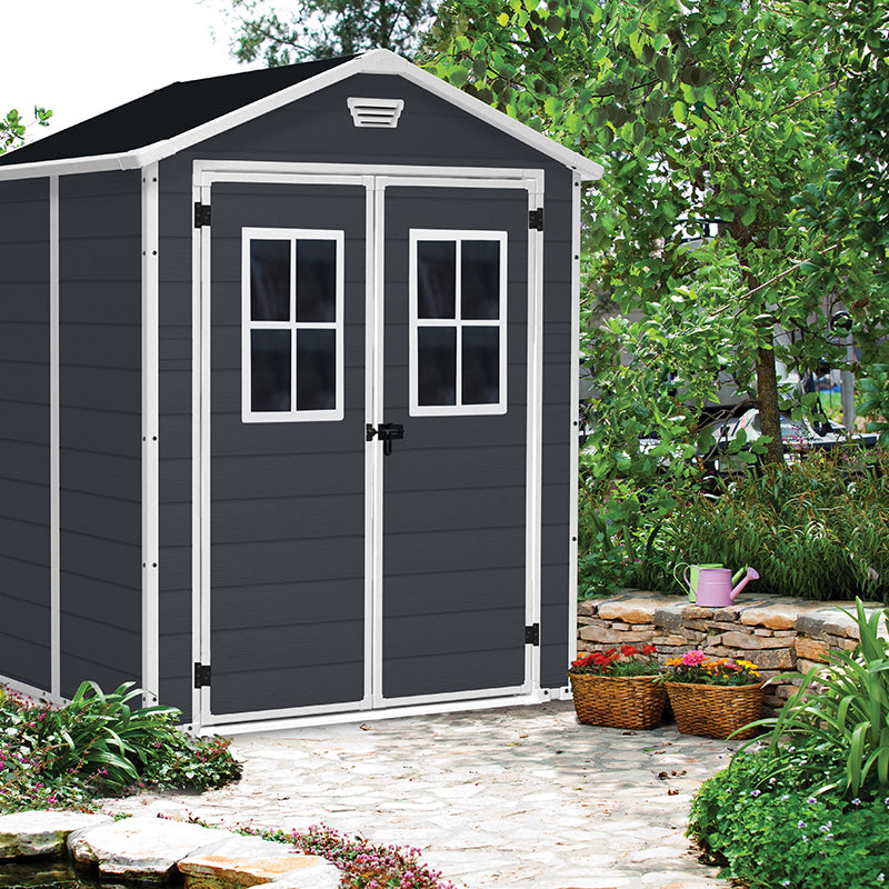 keter casetta da giardino manor 6x5 grigia ean 7290106938205