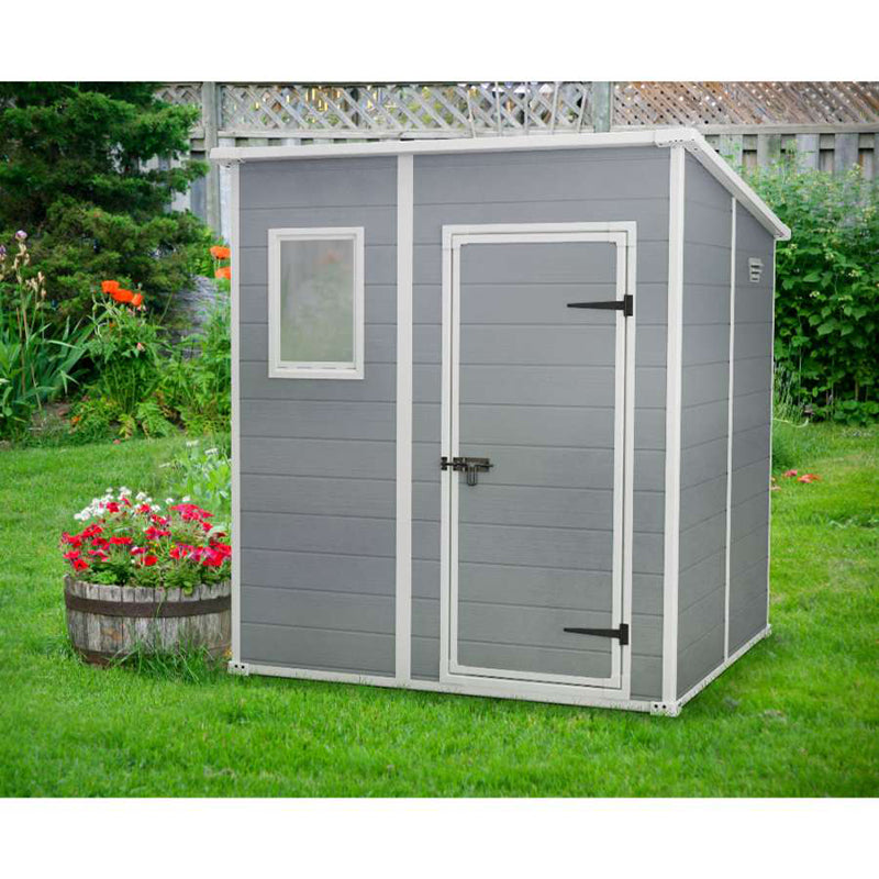 keter casetta da giardino manor pent 6x6 grigio ean 7290112631411