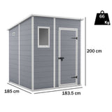 Casetta Manor Pent Grigio 183x185x200 Cm