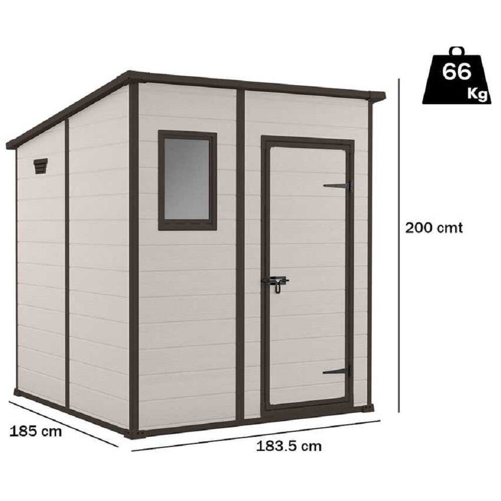 Casetta Manor Pent Beige 183x185x200 Cm