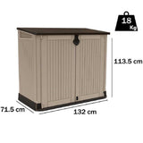 Armadio Portattrezzi Midi Beige Eco 132x71x113