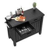 Tavolino Unity Xl Per Bbq Resina Grafite 134x71x90