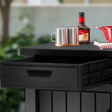 Tavolino Unity Xl Per Bbq Resina Grafite 134x71x90