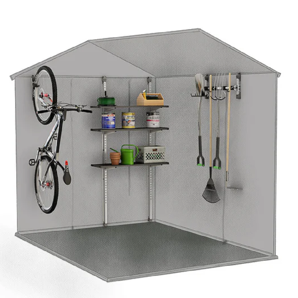 Gancio Universale Porta Bici Grigio/Nero
