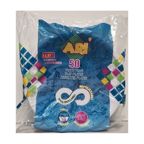 aristea piatti piani 50pz riutilizz new ean 8001909539044