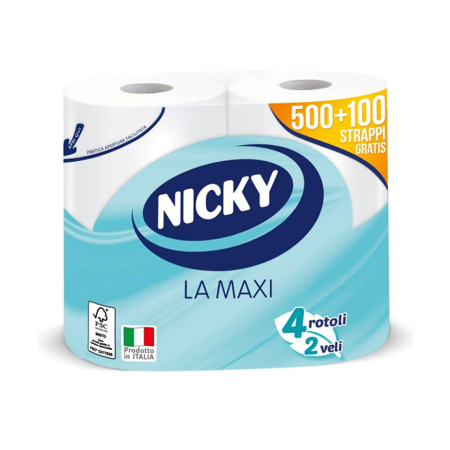 nicky carta igienica la maxi 4 rotoli nicky ean 8004260237727
