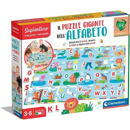 clementoni sapientino il puzzle gigante dellalfabeto ean 8005125164370