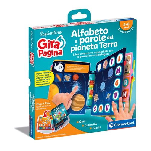 clementoni sapientino girapagina alfabeto del pianeta terra ean 8005125166473