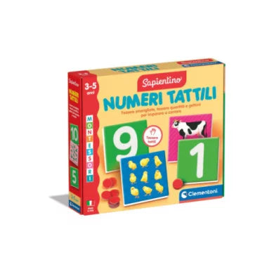 clementoni sapientino montessori numeri tattili ean 8005125168545