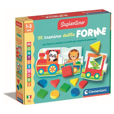 clementoni sapientino montessori il trenino delle forme ean 8005125168651