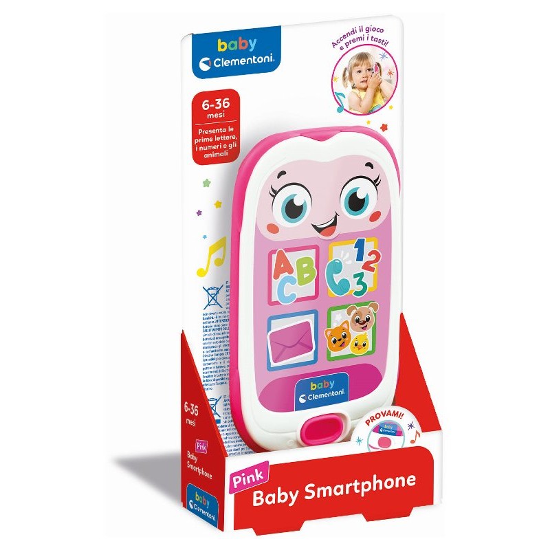 clementoni baby smartphone pink ean 8005125179350