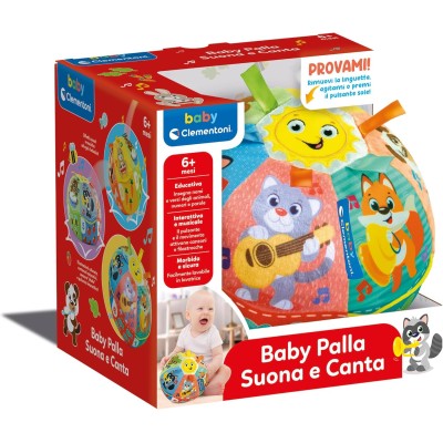 clementoni baby palla suona e canta ean 8005125179831