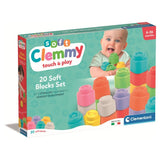 clementoni soft clemmy confezione 20 mattoncini morbidi ean 8005125179893