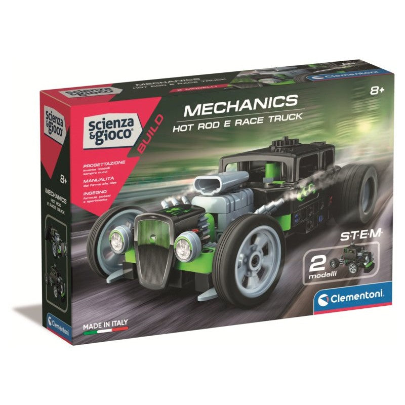clementoni scienza e gioco mechanics hot rod e race truck ean 8005125193356