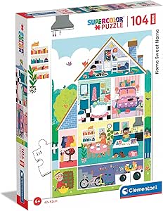 clementoni puzzle bambini home sweet home 104 pezzi ean 8005125237753