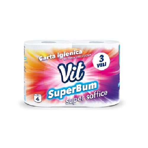 vit carta igienica 4 rotoli superbum 3 veli vit ean 8006783760492