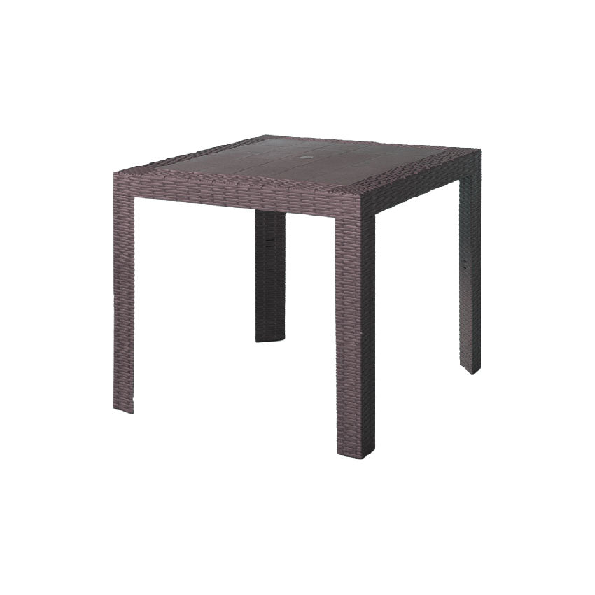 areta tavolo saturno in resina caffe 80x80x72 cm ean 8008651125419