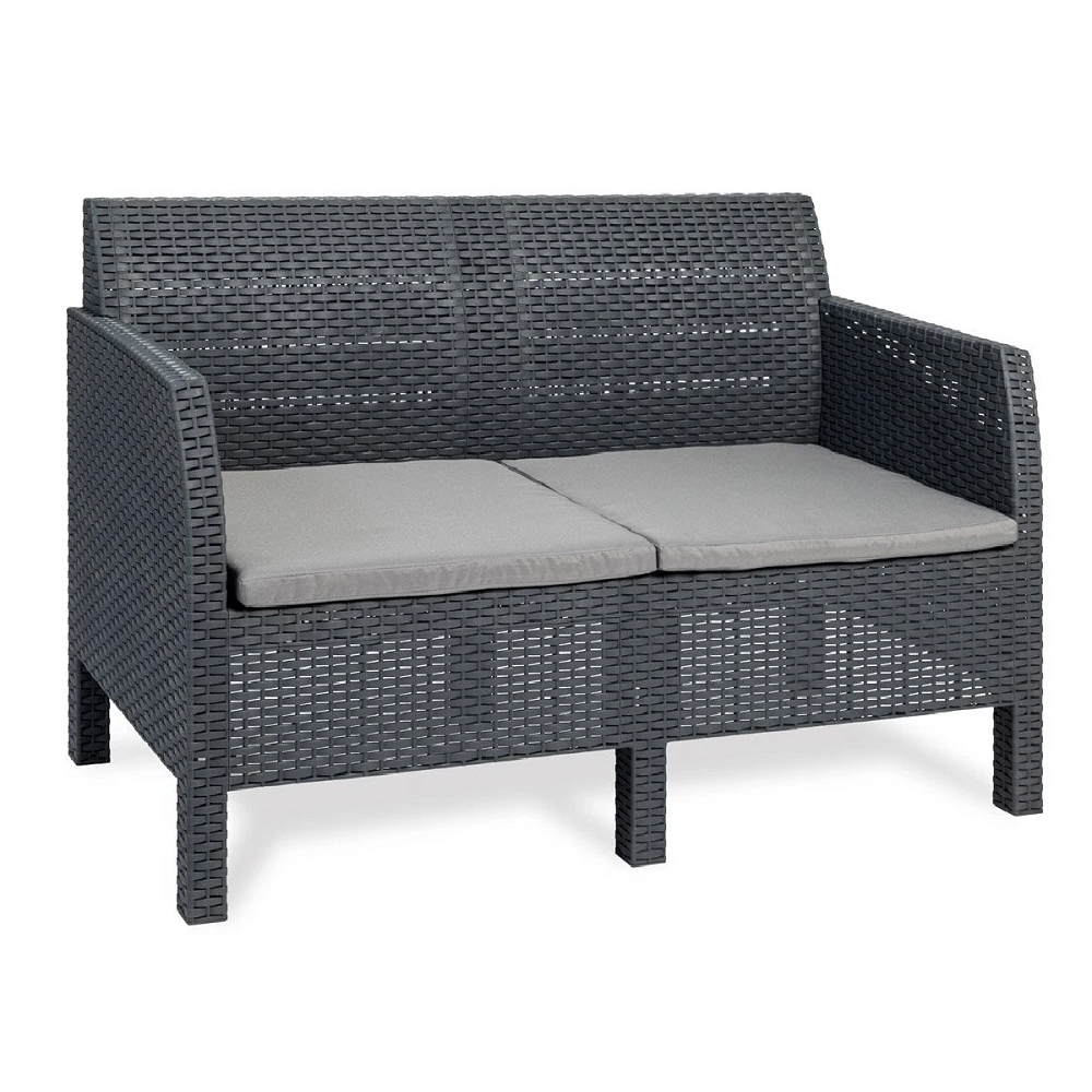 Set Matilde 2 Poltrone + 1 Tavolo Antracite