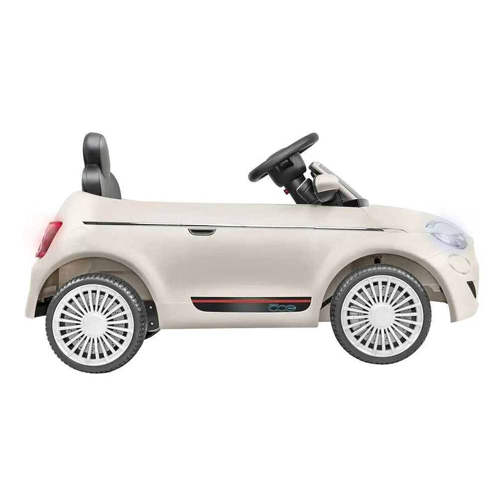 Auto Elettrica Fiat 500 Batteria A Litio 12v Bianc