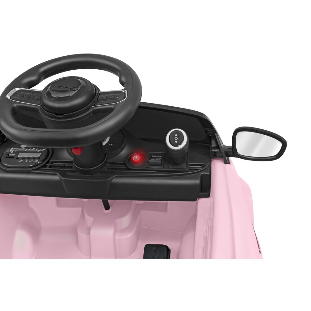 Auto Elettrica Fiat 500 Batteria A Litio 12v Rosa