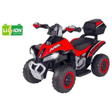 Quad Elettrico Con Batteria a Litio 8,4V Rosso