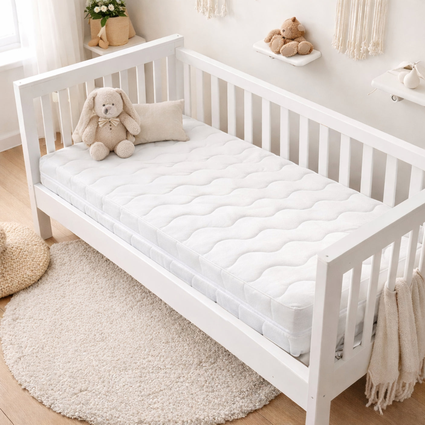 Materasso Sfoderabile Teddy Lettino 60x125x12 Cm