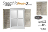 nbr specchio finestra in legno 2 ante 40x5x60 cm ean 8025569805714
