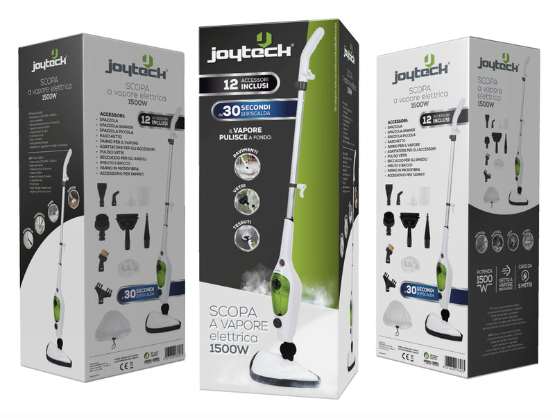 joytec scopa a vapore 1500w joytec 207411 ean 8027458176073