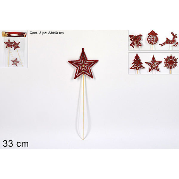 christmas spillone set 3pz soggetto natal gli ean 8033113866999