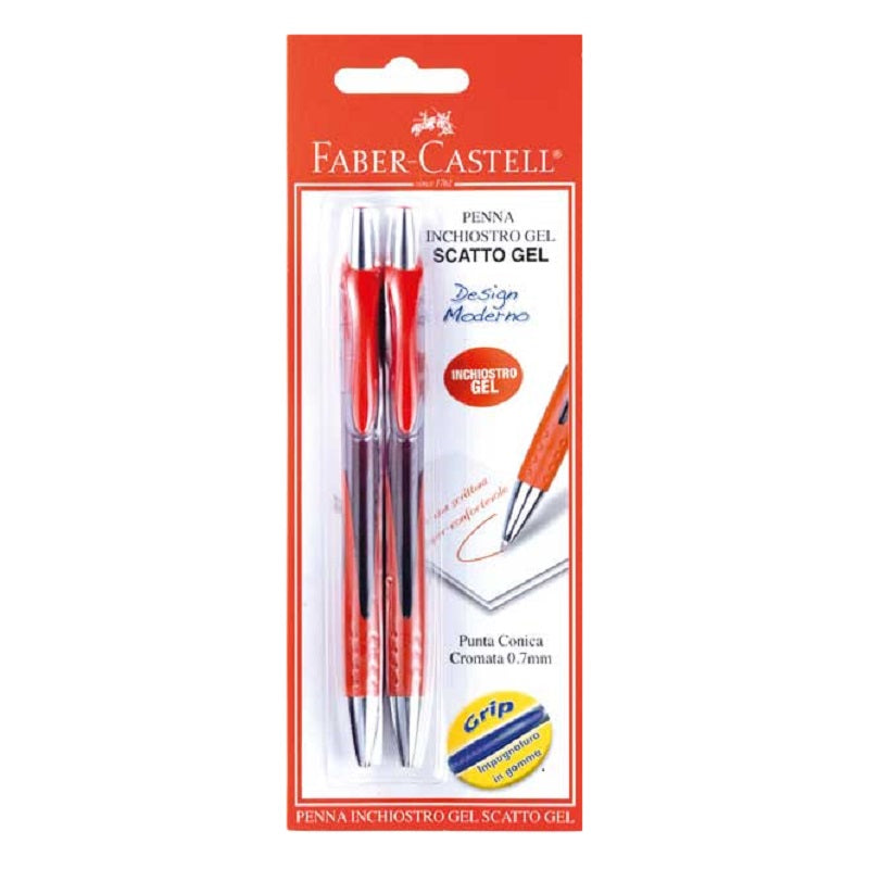 Penne 2pz Scatto Gel Fabercas.Rosso