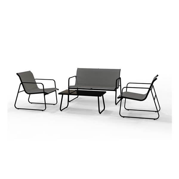 nbr set giardino salento in textilene grigio scuro ean 8034048628355