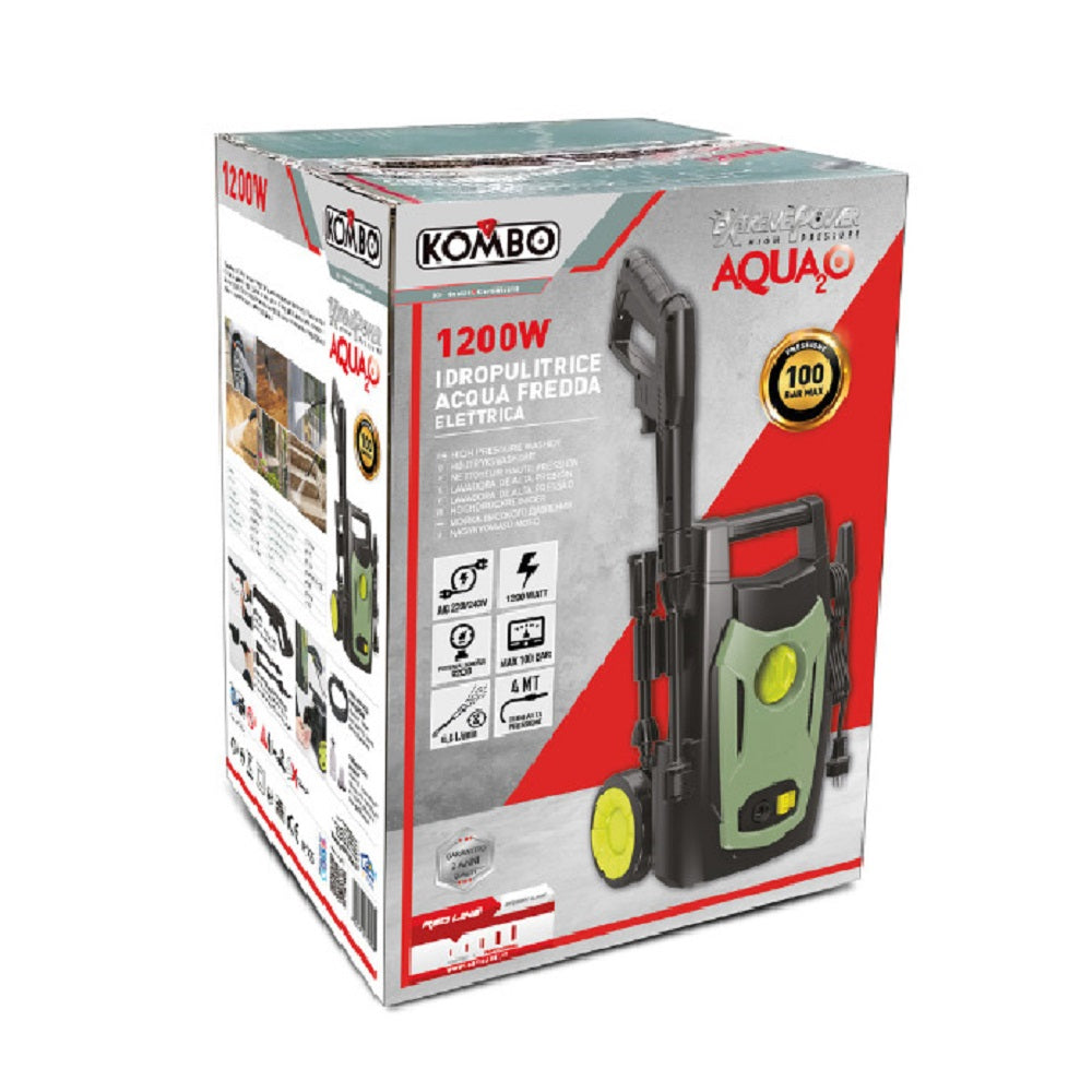 Idropulitrice Acqua Fredda 1200 W 100 Bar Kombo