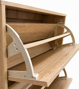Scarpiera Orione Rovere 3 Cassetti 60x24x100 Cm