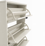 Scarpiera Orione Bianca 3 Cassetti 60x24x100 Cm